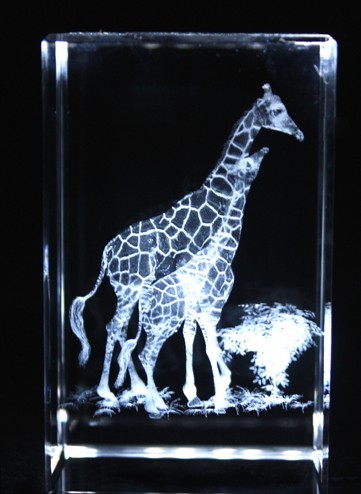 3d laser crystal